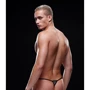 Мужские стринги Microfiber G-string, черно-белый M/L