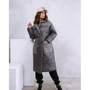 Пальто ISSA PLUS SA-68 46-48 серое демисезон