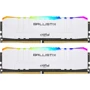Crucial 16 GB (2x8GB) DDR4 3200 MHz Ballistix White RGB (BL2K8G32C16U4WL)