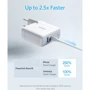 Зарядное устройство ANKER USB Wall Charger PowerPort+ Atom III 60W PD Power IQ 3.0 White (A2322321/A2322G21): Кабель в комплекте отсутствует