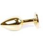 Анальная пробка с кристаллом BOSS of TOYS Boss Series - Jewellery Gold PLUG Black S, BS6400020
