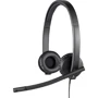 Наушники Logitech H570e Stereo USB-C Black (981-001431): Тип конструкции накладные
