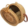 Женская сумка через плечо Nobo коричневая (NBAG-XG0290-C015): Фактура Плетеная
