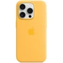 Чохол для iPhone Apple Silicone Case з MagSafe Sunshine (MWNK3) для iPhone 15 Pro: Матеріали Силикон