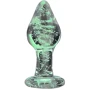 Світиться анальний плаг зі скла EGZO (EAP-R)