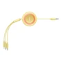 Кабель Baseus USB Cable to Micro USB/Lightning/Type-C Bright Mirror 2 Series 3.5A 1.1m Yellow (CAMJ010011) фото 5