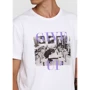 Футболка H&M 6303237 XL белая с принтом: Состав Хлопок