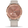 Смарт-годинник Garmin Vivomove 3s Rose Gold Stainless Steel Bezel w. Light Sand and Silicone B. (010-02238-02): Матеріал корпуса Нержавіюча сталь