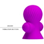 Вакуумные стимуляторы для сосков с вибрацией LYBAILE Pretty Love Vibrating Nipple Suckers Purple