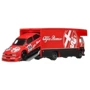 Коллекционная модель машинки Hot Wheels Car culture Alfa Romeo 155 V6 и транспортер Fleet Flyer (FLF56/HKF42)