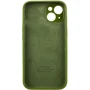 Чехол для iPhone Mobile Case Silicone Case Full Camera Protective Dark Olive for iPhone 15: Тип чехла накладка на заднюю часть