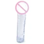 Фаллоимитатор Crystal Jellies 8" Classic, 20х4 см, прозрачный