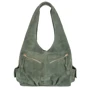 Женская сумка хобо Laskara зеленая (LK-DM230-olive)