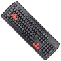 Клавиатура A4 Tech X7-G300 USB Black: Тип клавиш мембранный