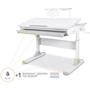 Детский стол Mealux Edmonton (арт.BD-610 W/G с полкой S-50)