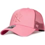 Женская бейсболка 47 Brand Flafship New York Yankees розовая (B-BRANS17CTP-RSB)