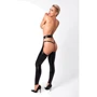 Леггинсы с открытыми бедрами Noir Handmade F323 Rebel wetlook chaps Black, XXL