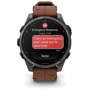 Смарт-часы Garmin Fenix 8 Pro AMOLED 47mm Sapphire Carbon Grey DLC Titanium with Chestnut Leather Band (010-03198-40)