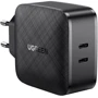 Зарядное устройство Ugreen Wall Charger 2хUSB-C CD216 66W Black (70867)