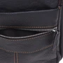 Мужская сумка через плечо Borsa Leather коричневая (K11020-brown): Застежка Молния