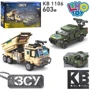 Конструктор Limo toy Военная техника Himars и Бандеромобиль 603 детали (KB 1106): Производитель Limo Toy