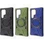 Чехол для телефонов WAVE Iron Grip with Magnetic Ring Blue for Samsung S928 Galaxy S24 Ultra: Пленка в комплекте нет