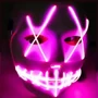 Неоновая Маска для вечеринок с подсветкой UFT LED Mask 1 Pink фото 2