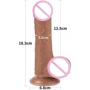 Фаллоимитатор LoveToy Sliding-Skin Dual Layer Dong 7" Brown