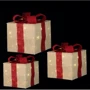 Комплект из 3-х декоративных фигурок Три подарка, 25x25x28 см, Luca Lighting