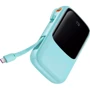 Внешний аккумулятор Baseus Power Bank 10000mAh Qpow Digital Display with Cable USB-C 15W Blue (PPQD050003)