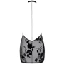Платье Noir Handmade F313 Mythos mini flocked mesh dress with jewelry rhinestone chain Вlack, 3XL
