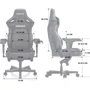 Кресло игровое Anda Seat Kaiser 4 Dark Grey Fabric Size XL (AD12YDDC-XLL-20-GB-CF) фото 18