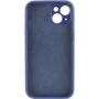 Чехол для iPhone Mobile Case Silicone Case Full Camera Protective Deep Navy for iPhone 15 Plus: Материалы Силикон