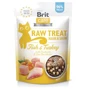 Лакомство для кошек Brit Raw Treat Hair & Skin Freeze-dried с рыбой и индейкой 40 г (8595602569564)