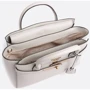 Жіноча сумка тоут GUESS ENISA HIGH SOCIETY SATCHEL світло-сіра (HWVB8421060-STO): Фактура Зернистая, Матовая