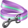 Поводок WAUDOG Nylon, светящийся 20 мм 122 см фиолетовый (45759)