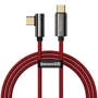 Кабель Baseus Cable USB-C to USB-C Legend Elbow 100W 1m Red (CACS000609)