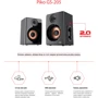 Акустическая система Piko GS-205 Black-Gold: Формат акустики 2.0