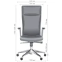 Крісло AMF Jeff HB Brown/Dark Grey (546956): Тип для персонала