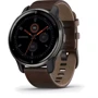 Смарт-часы Garmin Venu 2 Plus Slate Stainless Steel Bezel With Slate Case And Brown Leather Band (010-02496-15)