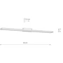 Бра Nowodvorski 8175 Lath LED 1x16W 4000K 1000Lm IP44 Chrom