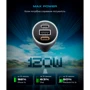 Зарядний пристрій ArmorStandart Car Charger USB+2хUSB-C Resolute Power ASPP-21 120W Grey (ARM70026): Особливості Power Delivery (PD), Швидка зарядка, USB-C
