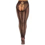 Колготки Leg Avenue Crotchless Net Tights with Heart Backseam Black One Size