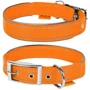 Нашийник Collar Dog Extreme з нейлону зі світловідбиваючою вставкою подвійний помаранчевий 40 мм 46-58 см (64484)