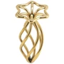 Анальная пробка LOCKINK Sevanda Hollow Spiral Golden Metal Anal Plug - S size