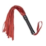 Флоггер из натуральной кожи Flirty Leather - Black & Red, BG-00004