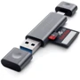 Адаптер Satechi Adapter USB/USB-C to micro SD+SD Space Grey (ST-TCCRAM): Колір сірий