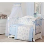 Постельный комплект 8 эл. Twins Dolce Мишки 4061-D-007, blue, голубой