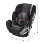 Автокрісло Evenflo Symphony Sport - Olymplus Freeflow (група від 2,2 до 49,8 кг): Вага дитини от 2,2 до 49,8 кг