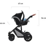 Универсальная коляска 3 в 1 Kinderkraft Prime Gray (KKWPRIMGRY0300): Количество блоков 3